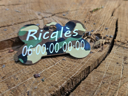 Médaille Double Face – Nom/numéro + QR Code